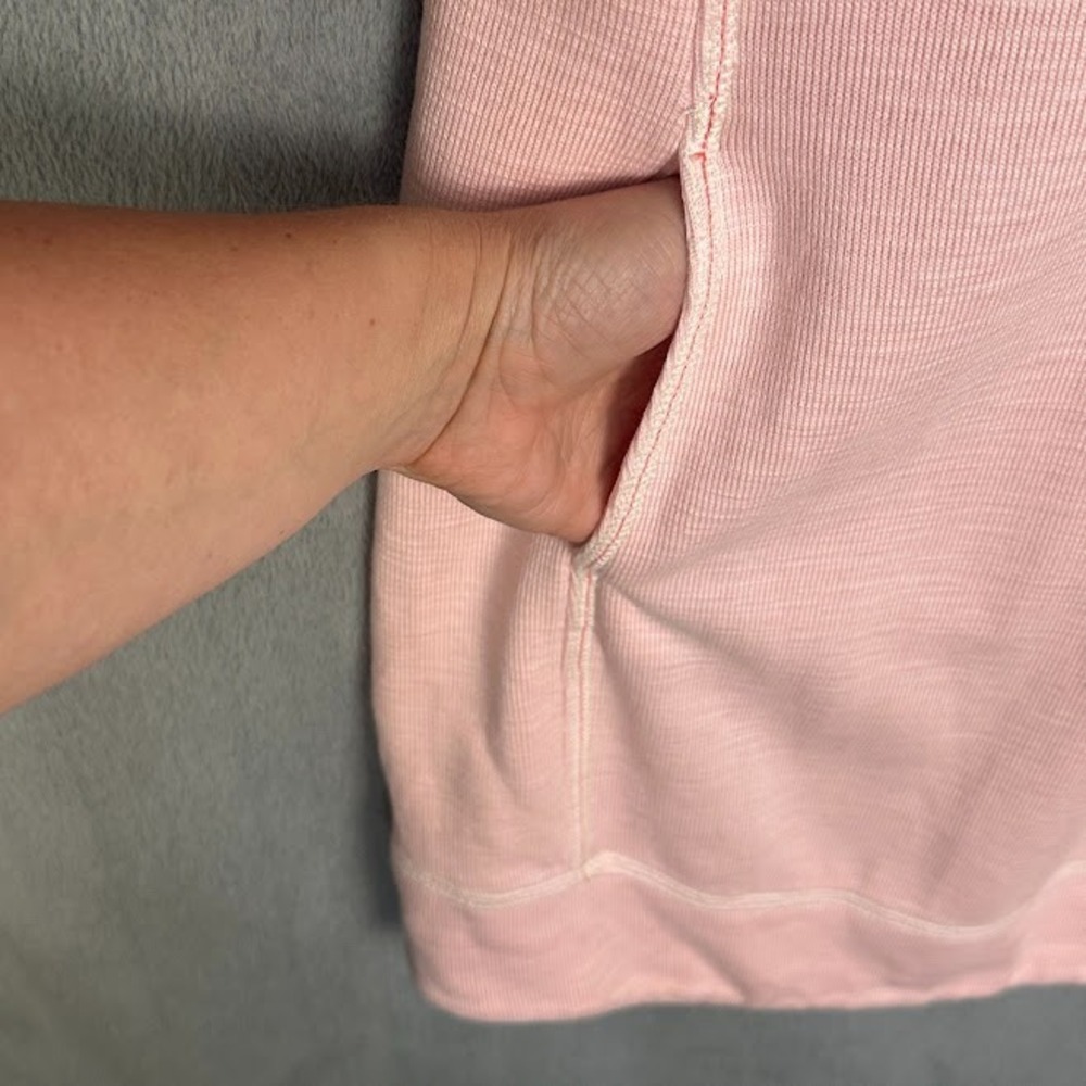 Tommy Bahama Dress Womens Large Pink Short Sleeve 1/4 Zip Resort Golf Comfort - Picture 4 of 13